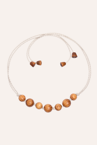 Cinto Bolas de Madeira