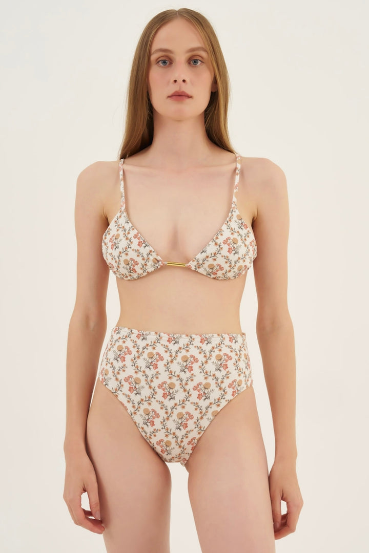 Top Cortininha Fixo Floral Dália