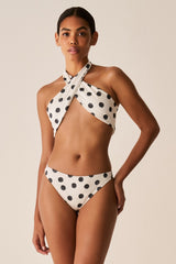 Calcinha Fixa Poá P&B