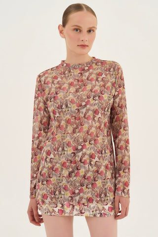 Blusa Tule Orchid