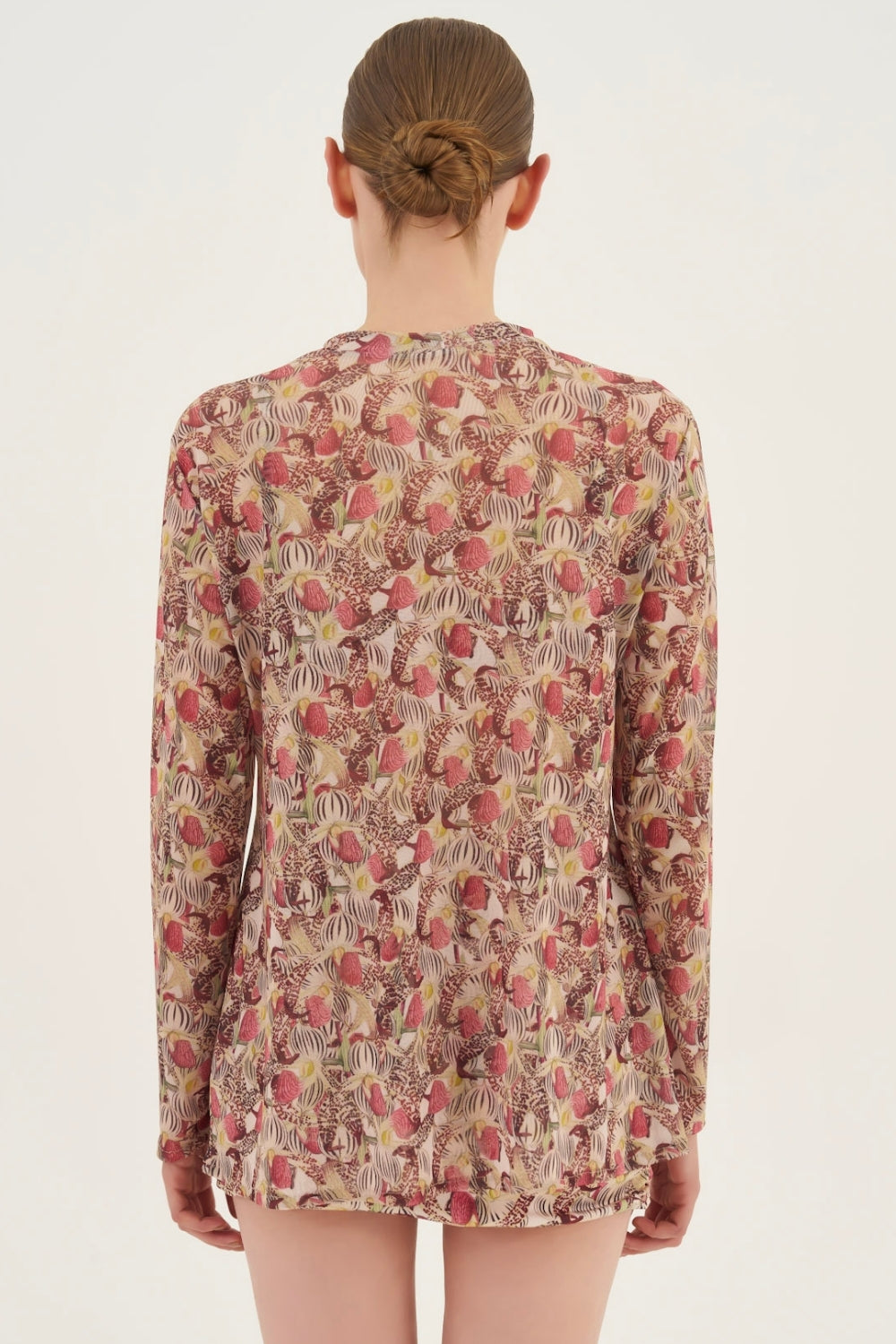 Blusa Tule Orchid