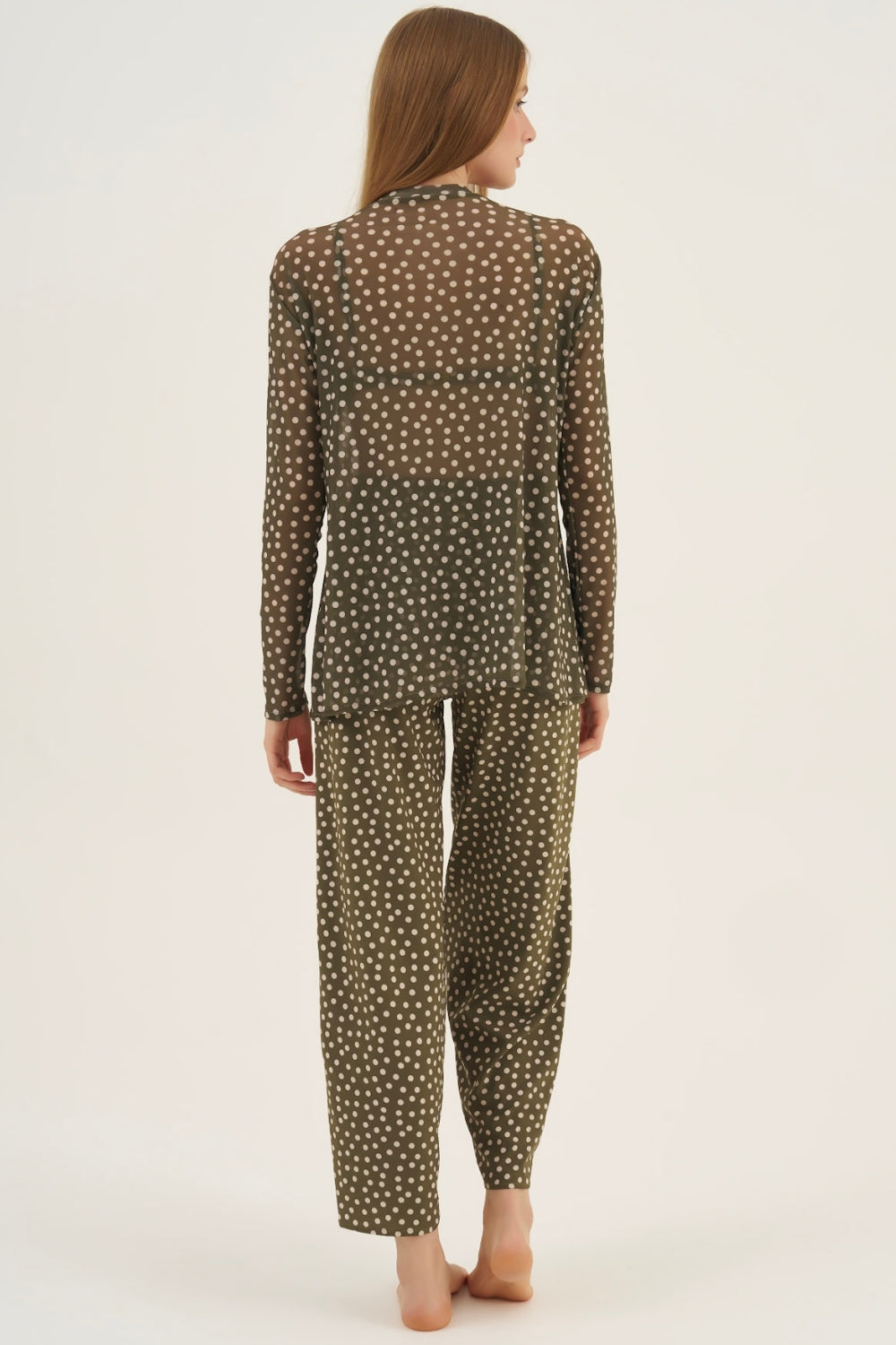 Blusa Tule Poá Leaf