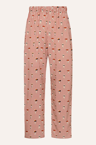 Calça Listrada Vermelha Mushroom