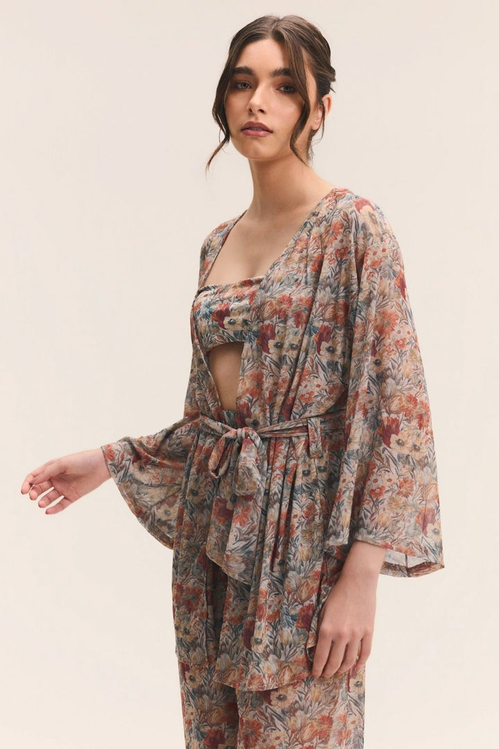 Kimono Tule Tapeçaria