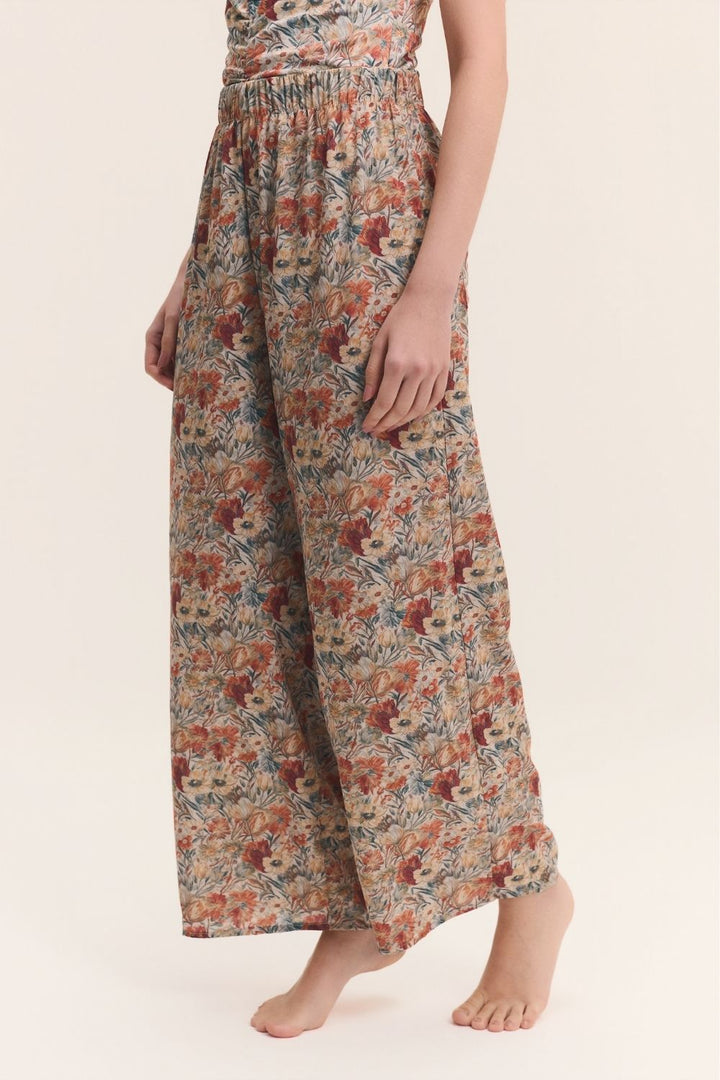 Calça Wide-Leg Tapeçaria