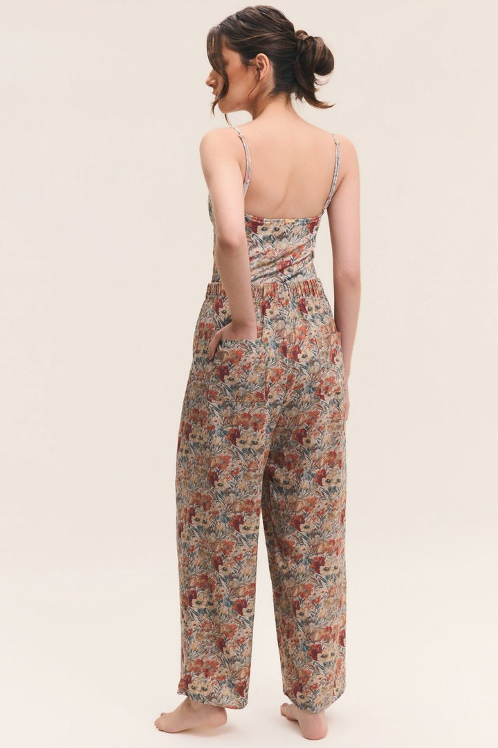 Calça Wide-Leg Tapeçaria