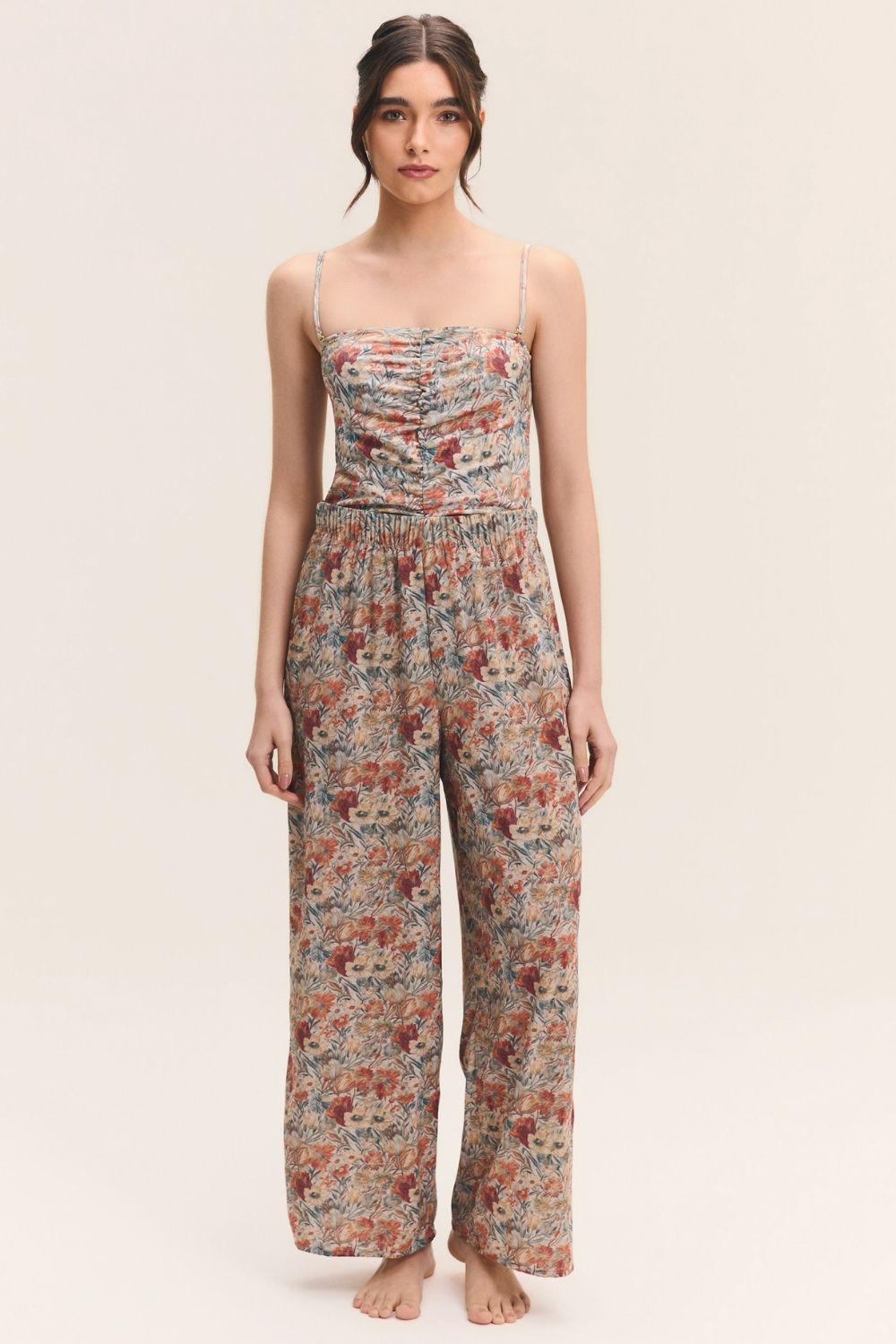 Calça Wide-Leg Tapeçaria