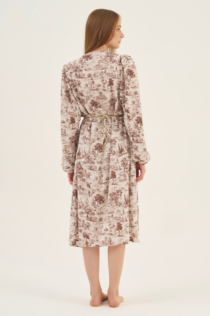 Conjunto Robe Toile de Jouy