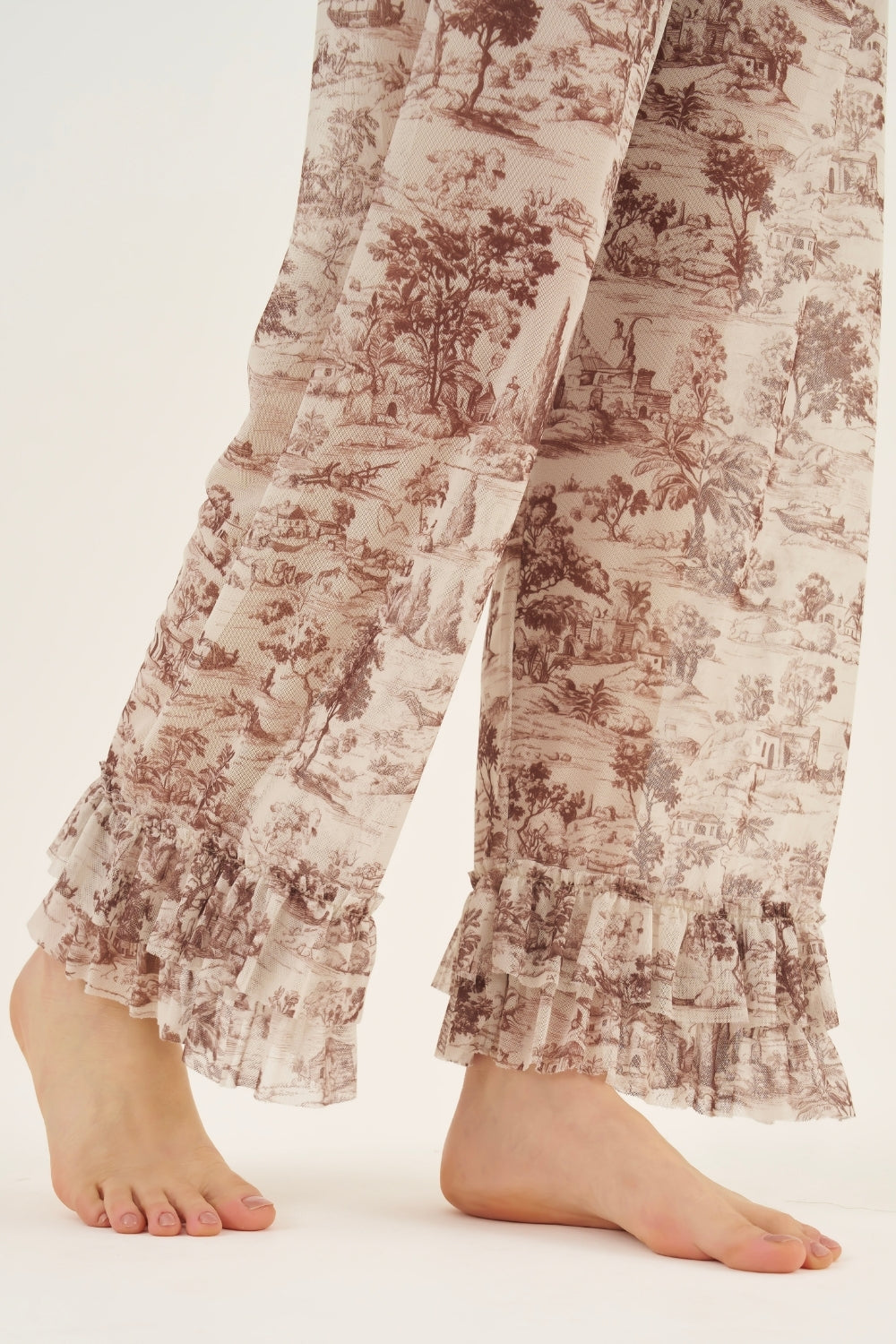 Calça Tule Toile de Jouy