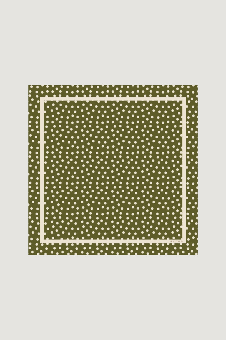 Lenço Petit Carré Poá Leaf