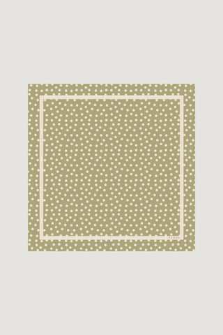 Lenço Petit Carré Poá Sage