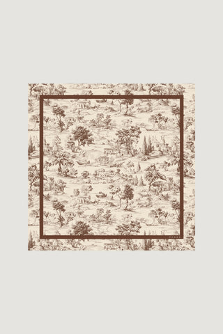 Lenço Petit Carré Toile de Jouy