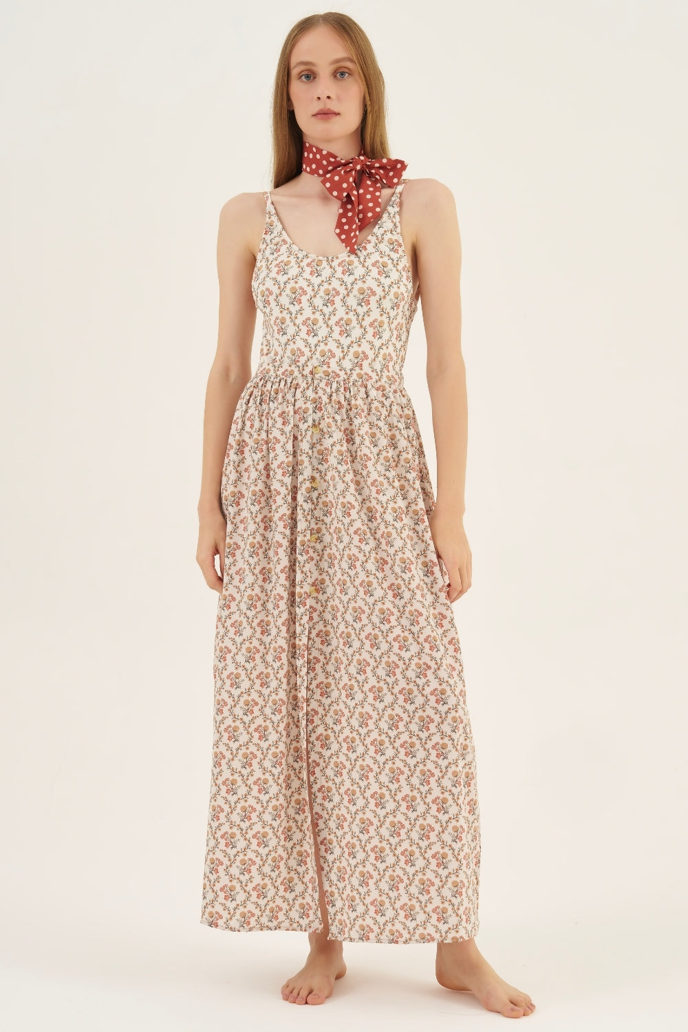 Saia Midi Floral Dália