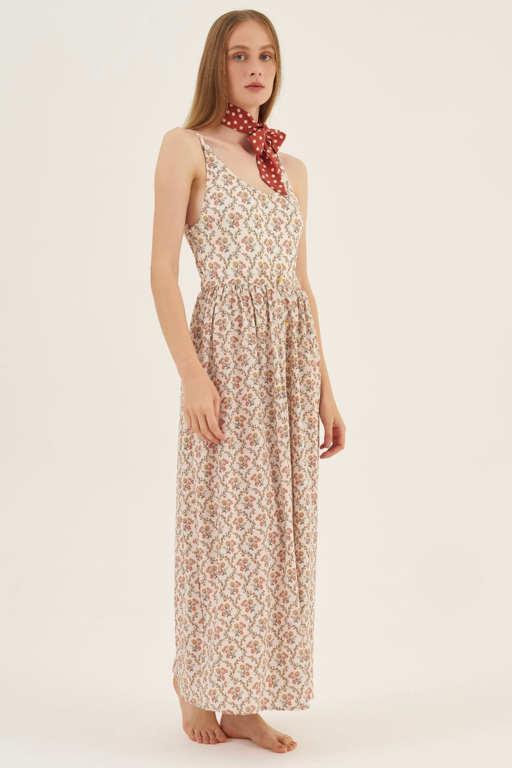 Saia Midi Floral Dália