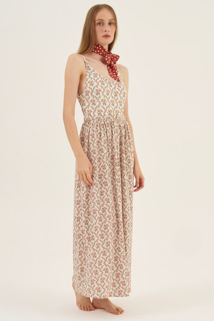 Saia Midi Floral Dália