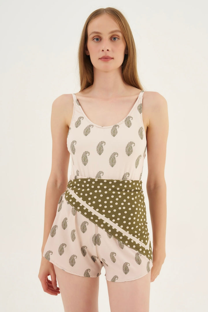 Lenço Petit Carré Poá Leaf