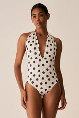 Maiô Decotado Poá P&B