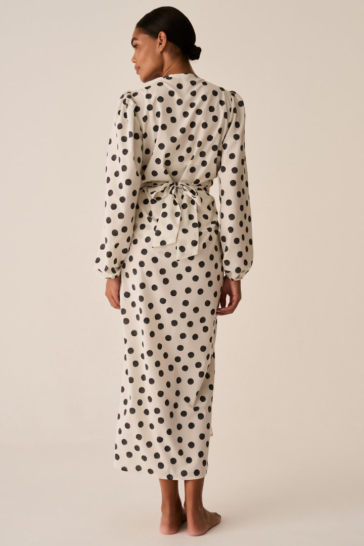 Robe Cover-up Poá P&B