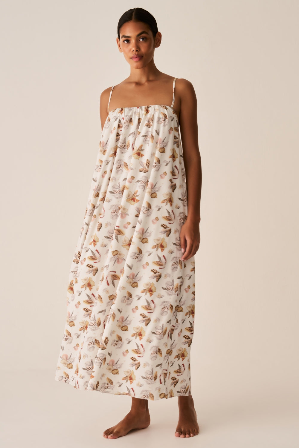 Vestido Franzido Conchas