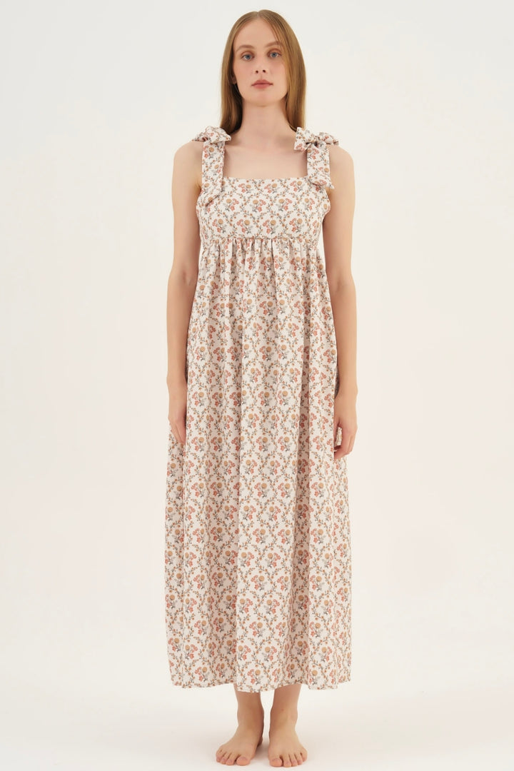 Vestido Laço Floral Dália