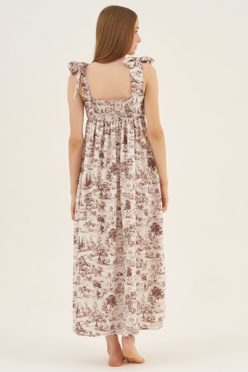 Vestido Laço Toile de Jouy