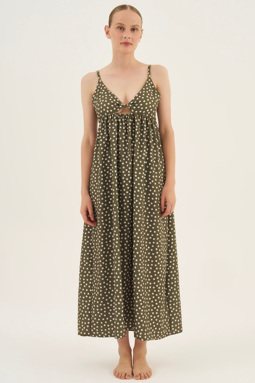 Vestido Nózinho Poá Leaf