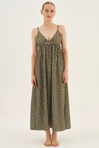 Vestido Nózinho Poá Leaf