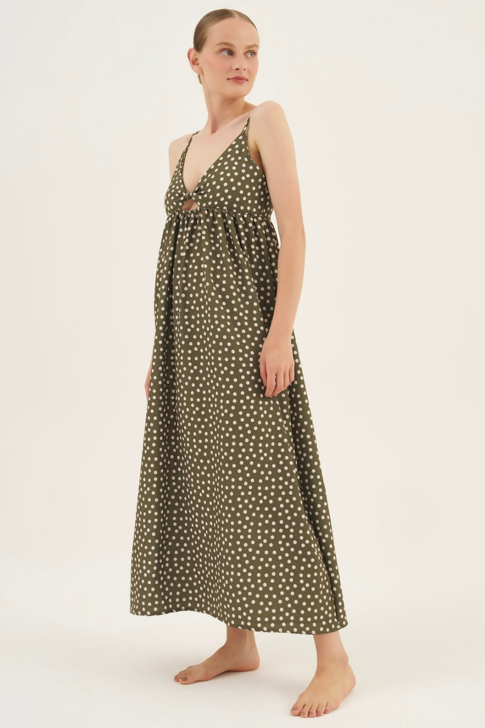 Vestido Nózinho Poá Leaf