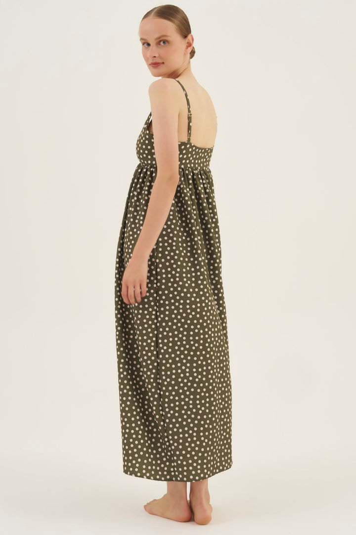 Vestido Nózinho Poá Leaf