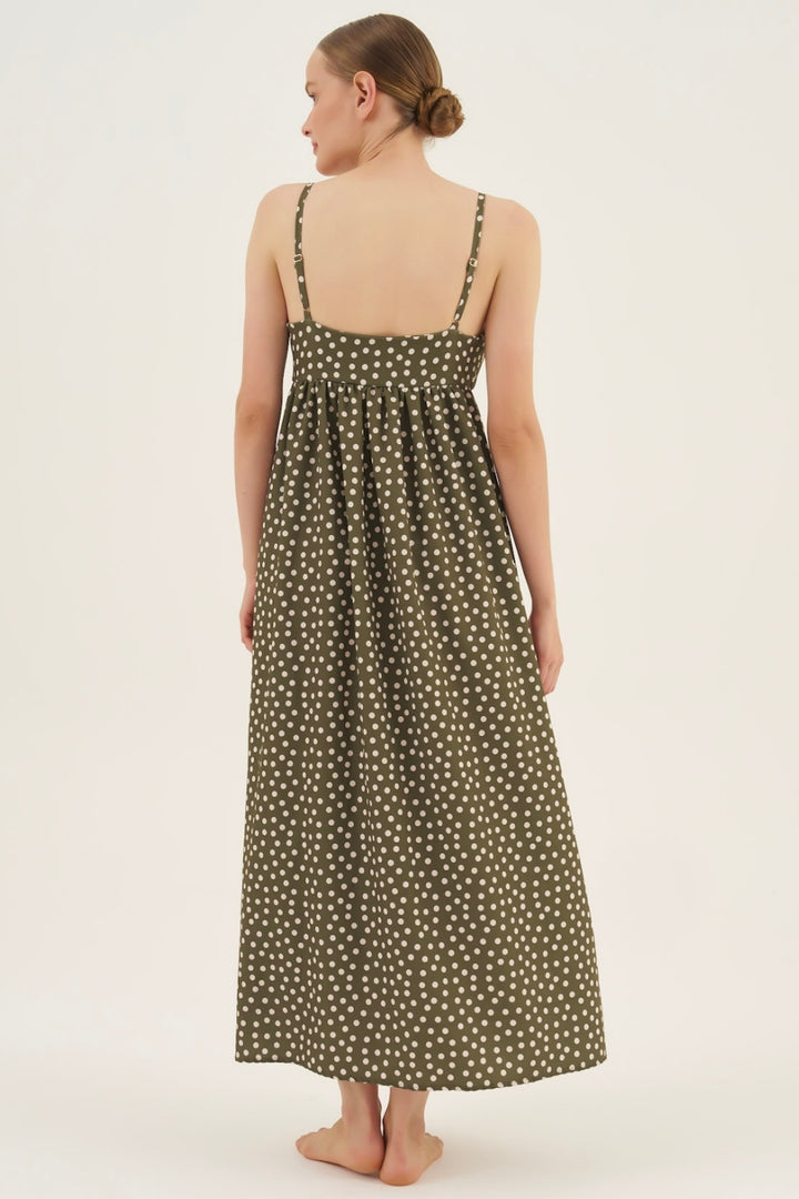 Vestido Nózinho Poá Leaf