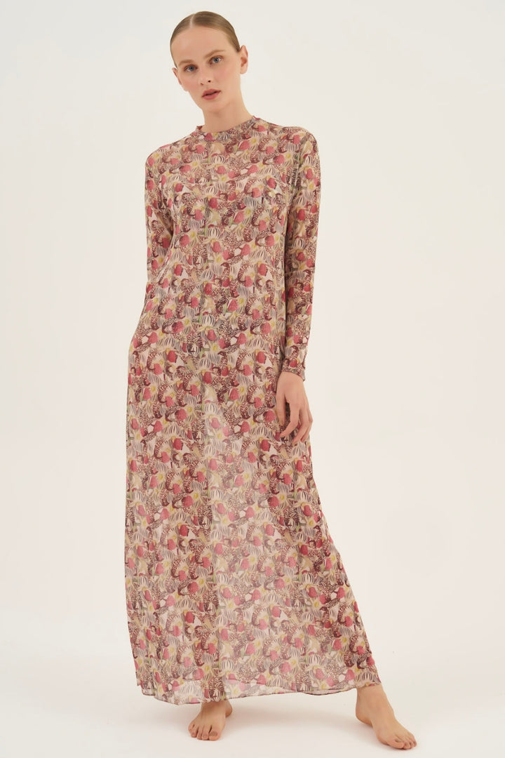 Vestido Midi Tule Orchid