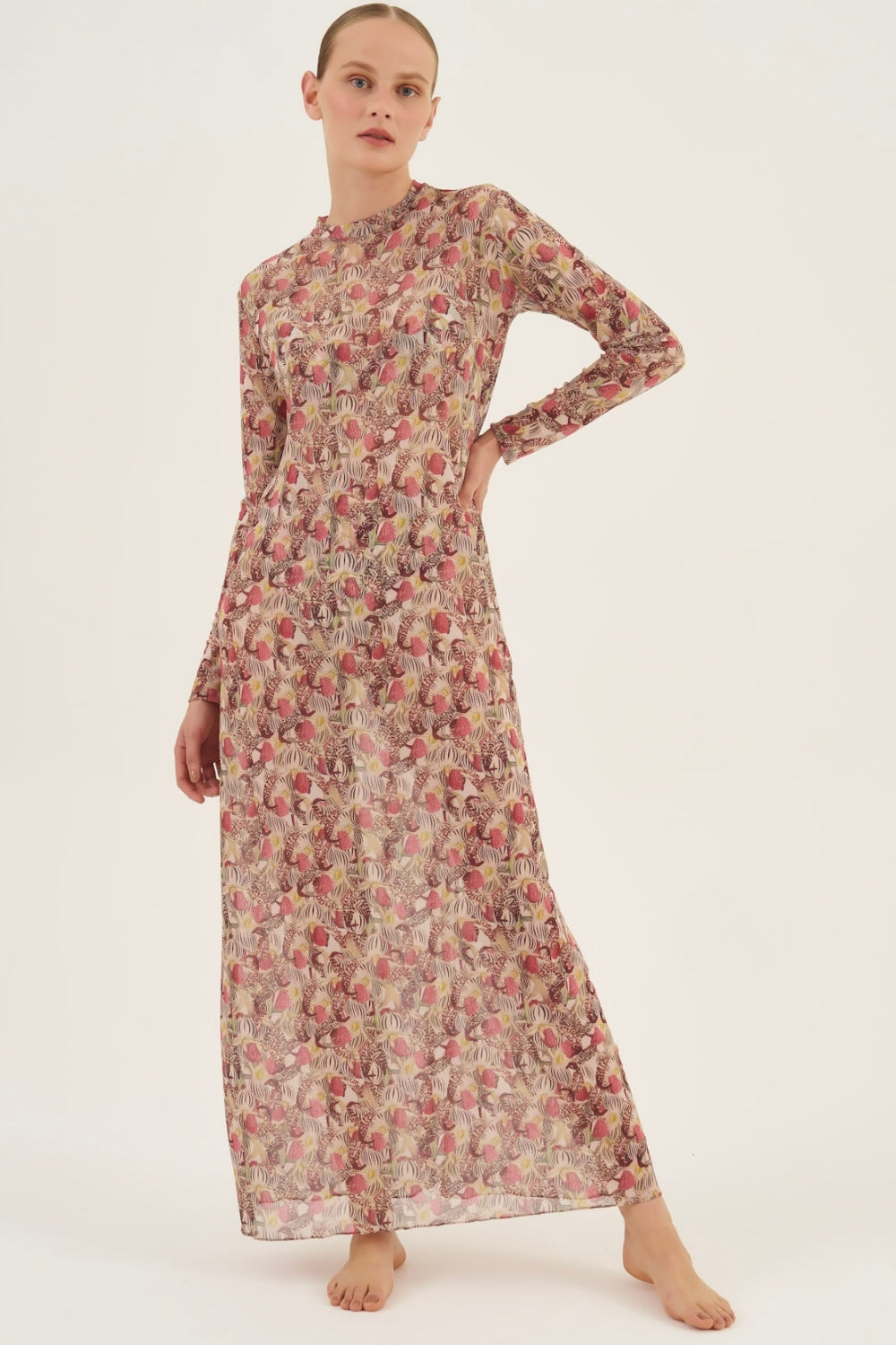 Vestido Midi Tule Orchid