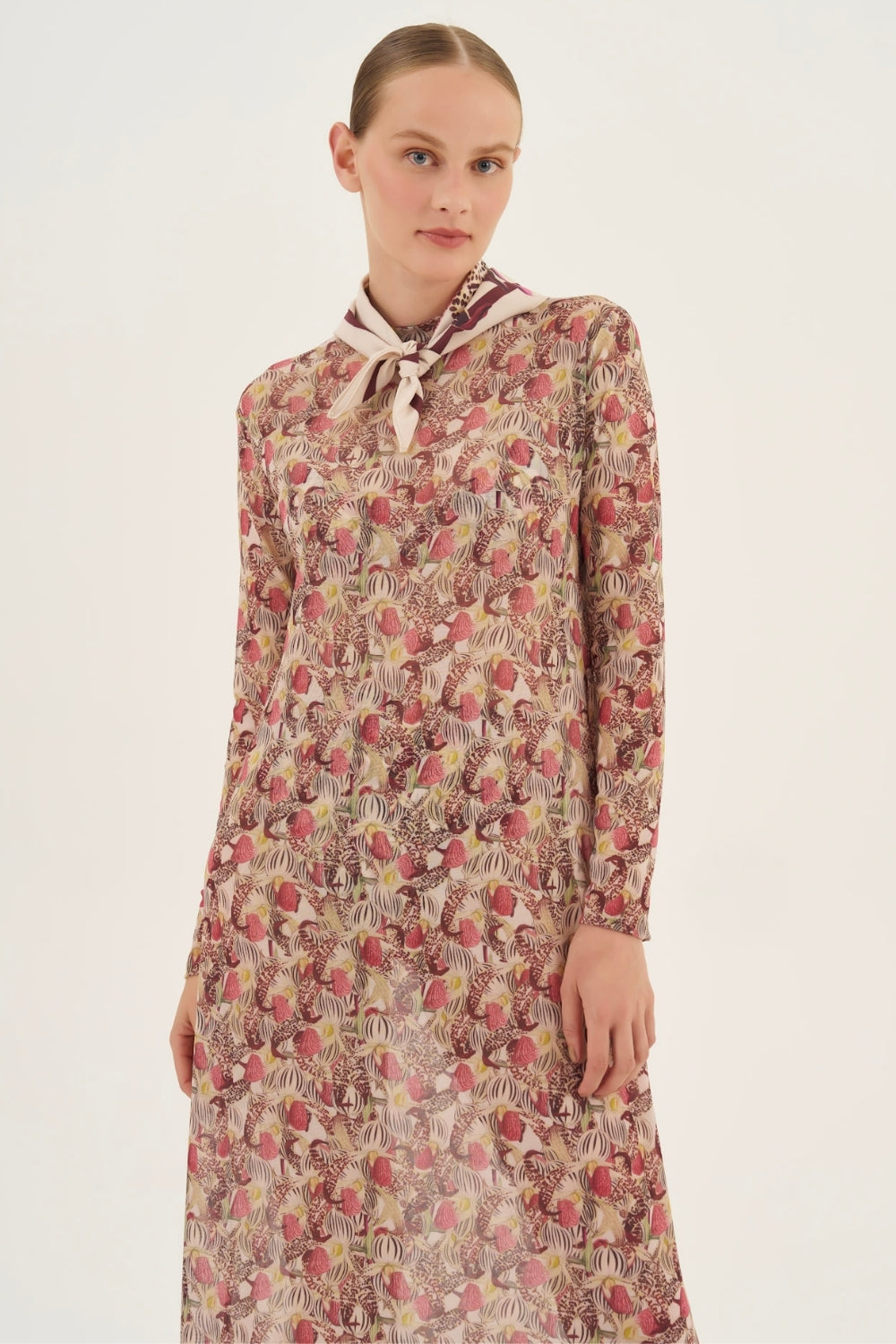 Vestido Midi Tule Orchid