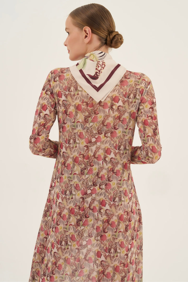 Vestido Midi Tule Orchid