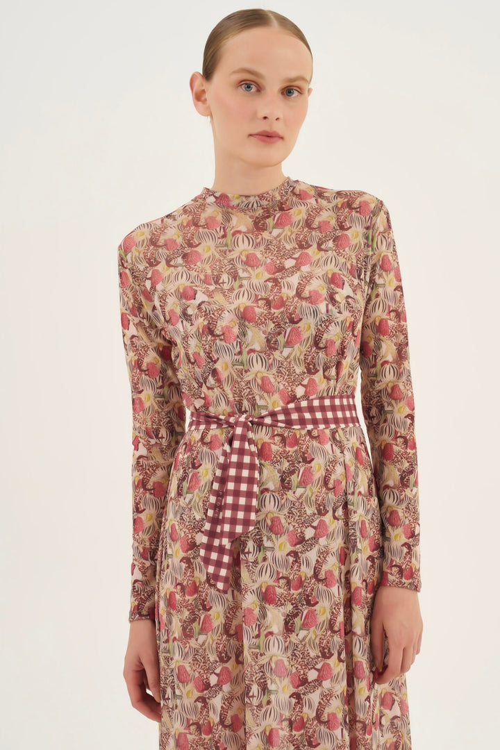 Lenço Twilly Vichy Uva