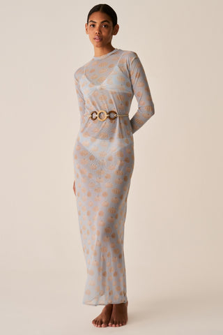 Vestido Midi Tule Ouriço