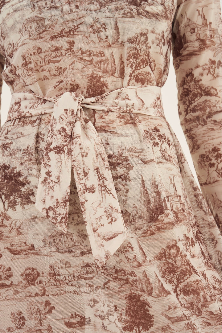 Lenço Twilly Toile de Jouy