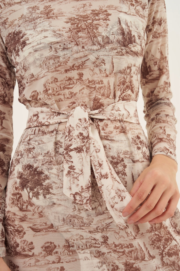 Lenço Twilly Toile de Jouy