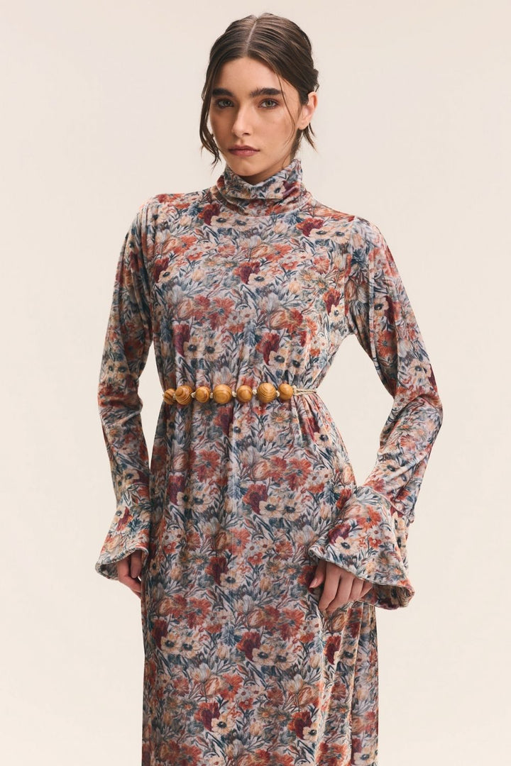 Vestido Veludo Tapeçaria
